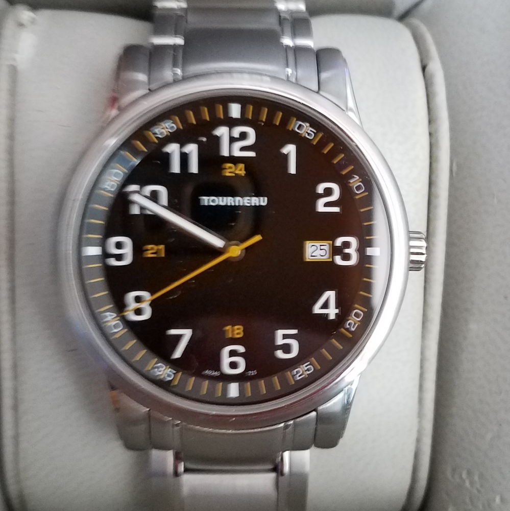 Tourneau Men's Watch Stainless Black